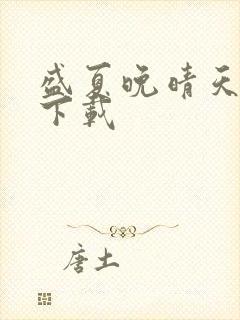 盛夏晚晴天全集下载