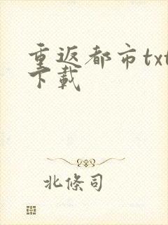 重返都市txt下载