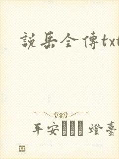 说岳全传txt