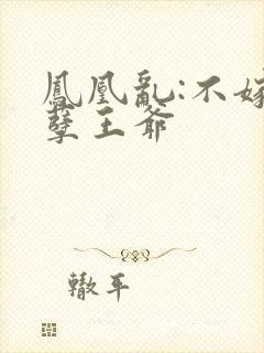 凤凰乱:不嫁妖孽王爷