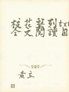 校花系列txt全文阅读目录