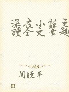 深夜小说免费阅读全文笔趣阁