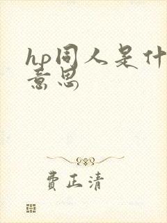hp同人是什么意思