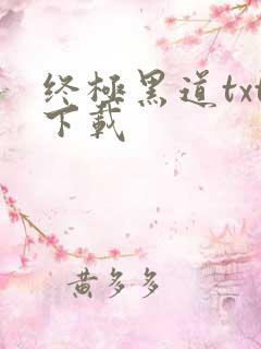 终极黑道txt下载