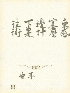 往下边塞东西逛街是什么感觉