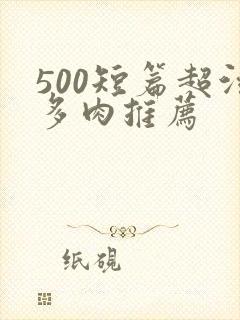 500短篇超污多肉推荐