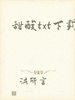 甜酸txt下载