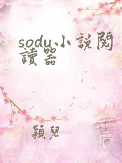 sodu小说阅读器