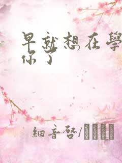 早就想在学校要你了