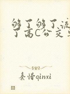 够了够了流出来了高C公交车