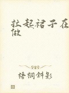 拉起裙子在厨房做