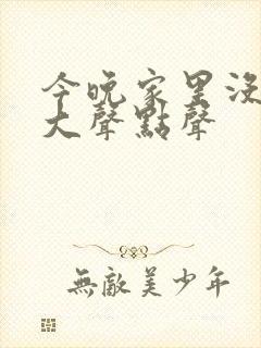 今晚家里没人叫大声点声