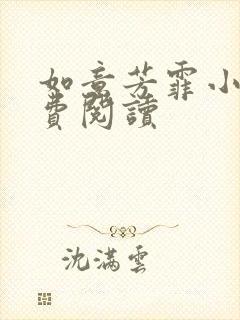 如意芳霏小说免费阅读