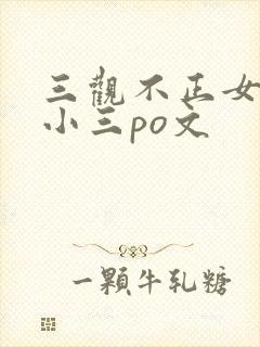 三观不正女主是小三po文