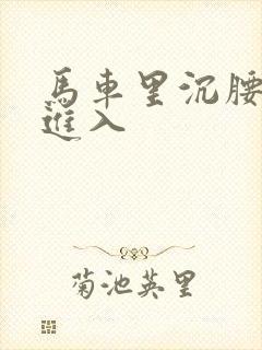 马车里沉腰缓缓进入