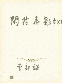 闲花弄影txt