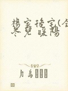 杨家后宅(全)冬儿 暖阳