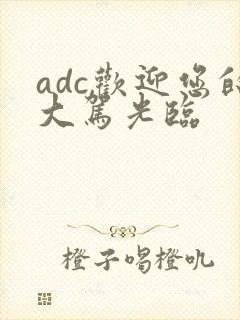 adc欢迎您的大驾光临