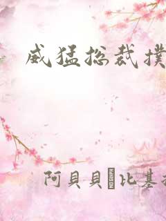 威猛总裁扑娇妻