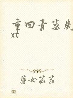 重回青葱岁月txt