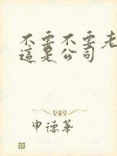 不要不要老板别这是公司