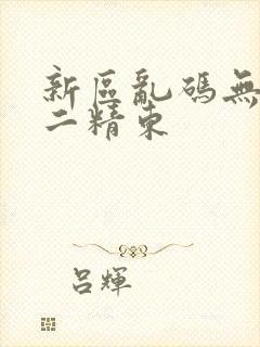 新区乱码无人区二精东