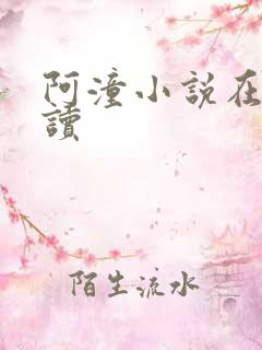 阿潼小说在线阅读