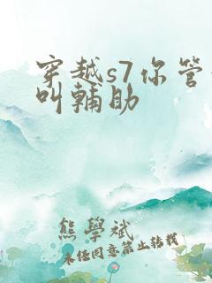 穿越s7你管这叫辅助