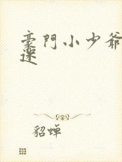 豪门小少爷是财迷