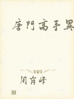 唐门高手异界游