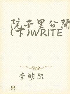 院子里公开惩戒(下)WRITE