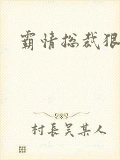 霸情总裁狠狠爱