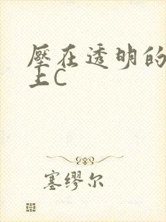 压在透明的玻璃上C