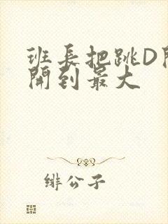 班长把跳D开关开到最大