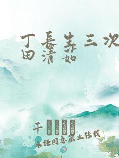 丁长生三次进入田清茹