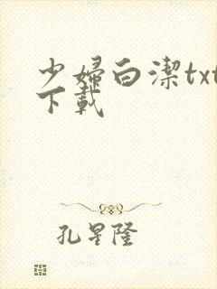 少妇白洁txt下载