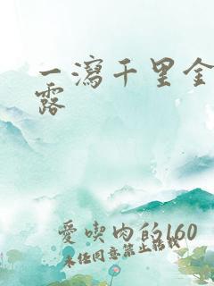 一泻千里金银花露