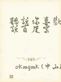 听说你喜欢我小说百度云