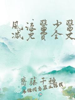 风流医少医无删减免费全文阅读