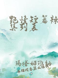 艳情短篇辣文合集列表