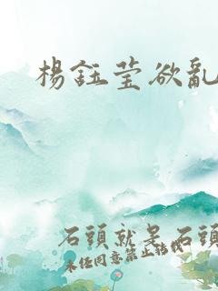 杨钰莹欲乱小说