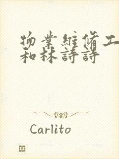 物业维修工老王和林诗诗