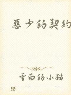 恶少的契约恋人