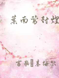 叶南莺封煜小说