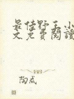 最佳野王小说全文免费阅读无弹窗