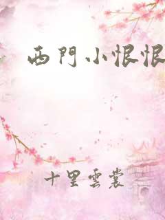 西门小恨恨