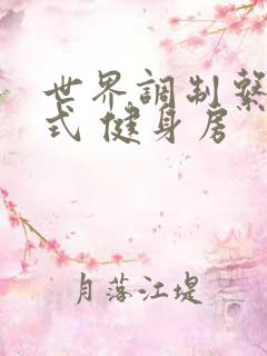 世界调制系统模式 健身房