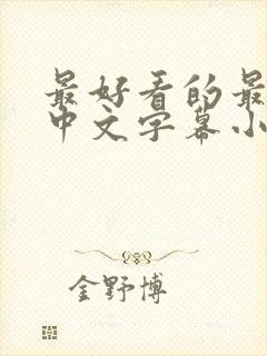 最好看的最新的中文字幕小说