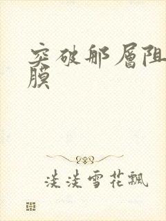 突破那层阻碍薄膜