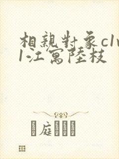 相亲对象c1v1江寓陆枝